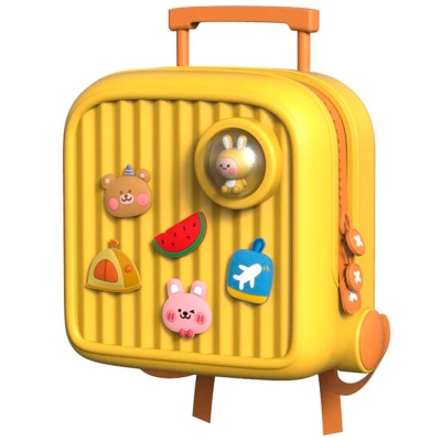 Рюкзак детский с выдвижной ручкой Koool К33 жёлтый 1